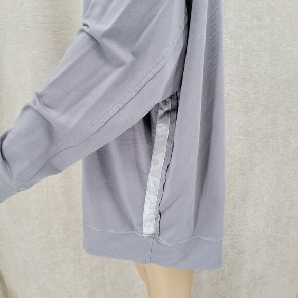 PJ Harlow Taylor Women's Gray French Terry Crewneck Sweatshirt Cozy Loungewear - Picture 8 of 15